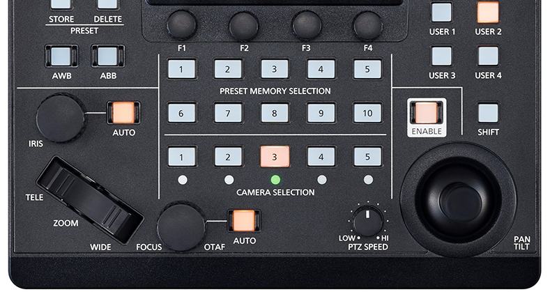 Compact Remote PTZ Camera Controller